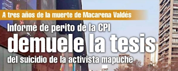 Caso Macarena Valdés: Informe de perito de la CPI demuele la tesis del suicidio