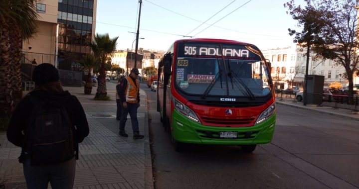 MTT informa que habrá servicios de buses en Valparaíso y Viña durante cuarentena